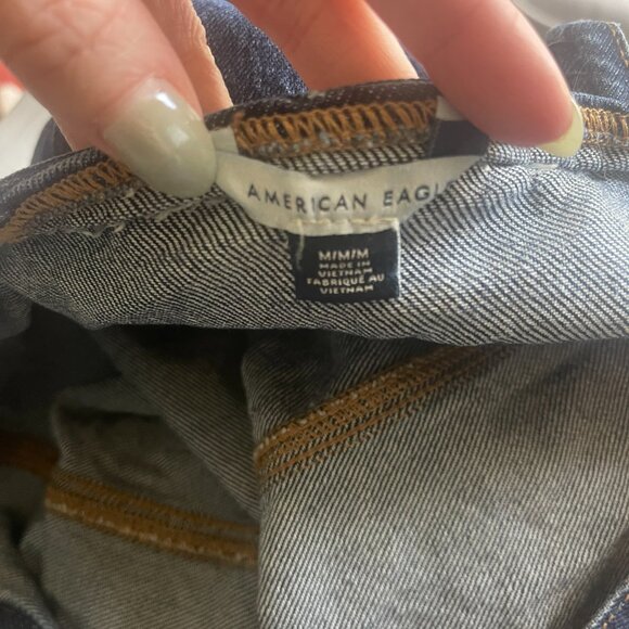 American Eagle - Button-Up Denim Mini Dress - Picture 4 of 5